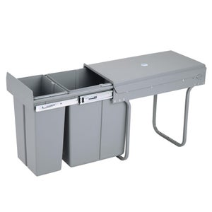 Poubelle Murale Poubelle De Cuisine Avec Couvercle, Poubelle Murale, Poubelles De Recyclage For Armoire Sous L'évier(10L White