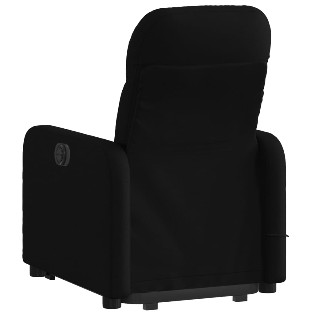 Fauteuil de massage inclinable Noir Tissu - 4
