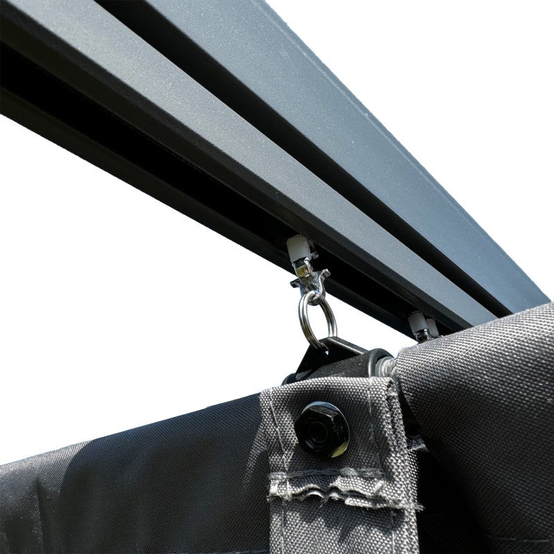 Metalowa pergola 3x4m 4iQ Group do ogrodu szara - 8