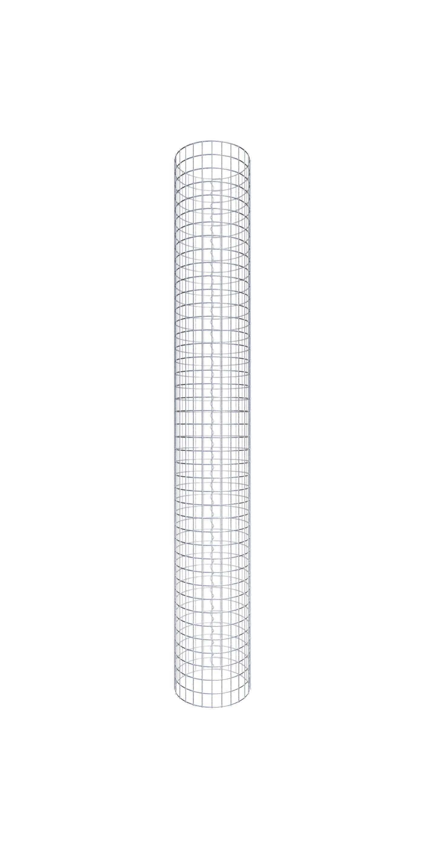 Kolumna gabionowa średnica 42 cm MW 5 x 5 cm okrągła - wysokość: 210 cm