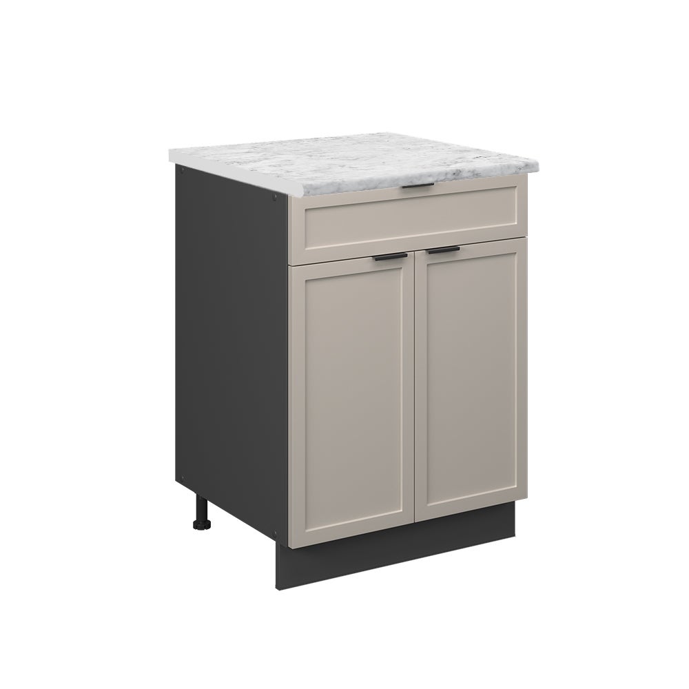 Vicco Szafka dolna do kuchni Fame-Line, GreyBeige, 60 cm z szufladą, BP Marmur
