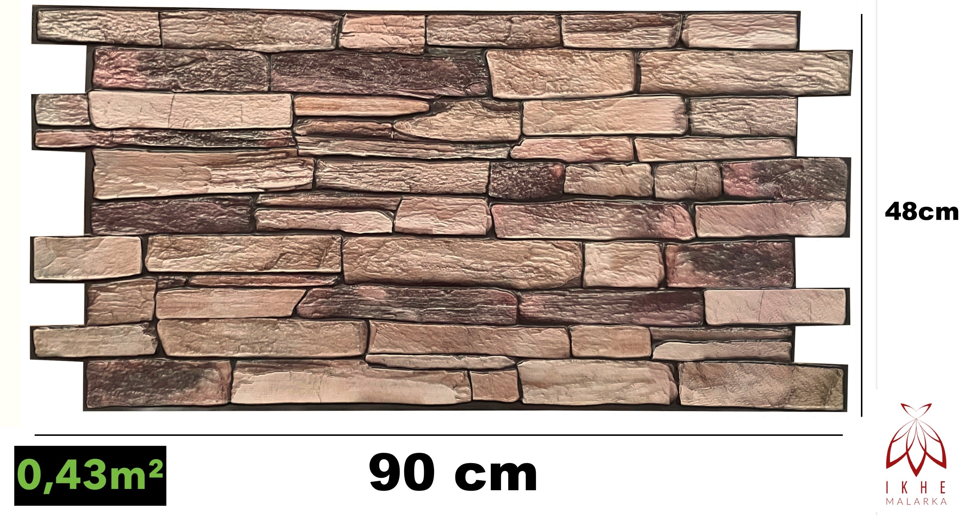 4 m²/10 pièce 3D PVC IMITATION TUILES panneaux muraux revêtement mural DECOR PVC bardage carreaux imitation Natural Stone Slate épaisseur 1mm ! - 4