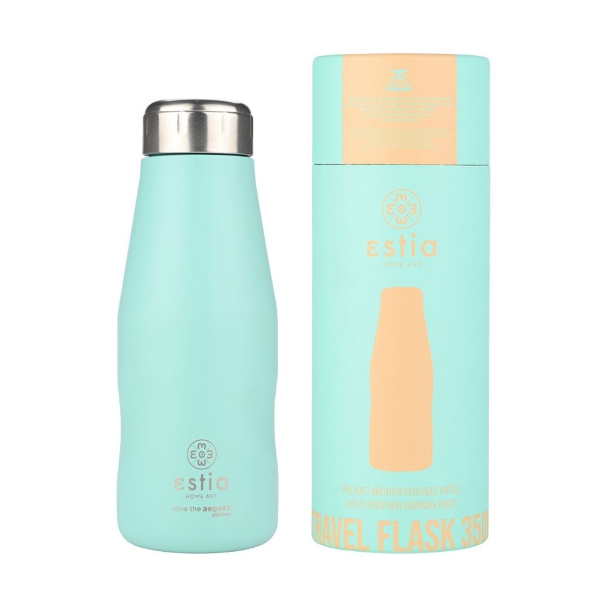Butelka termiczna Bermuda Green Estia stal nierdzewna zielony 350 ml 1 szt.
