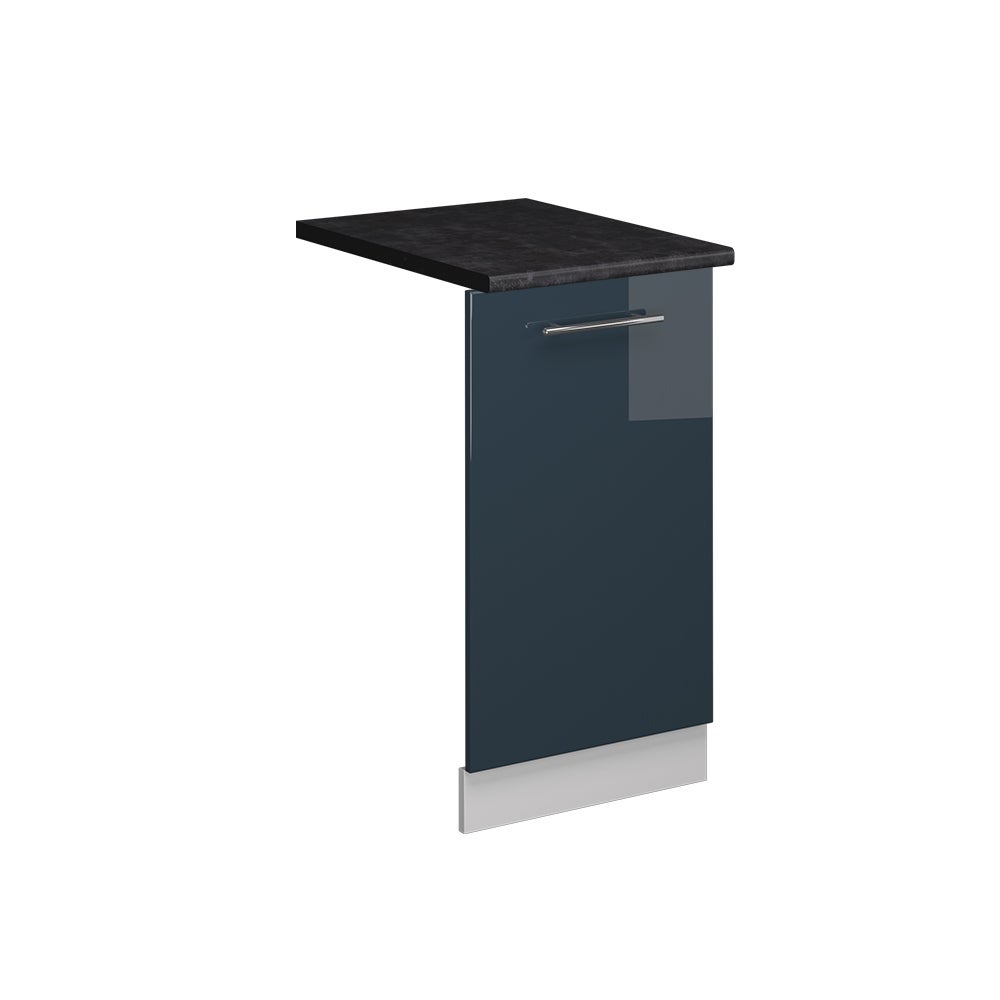 Vicco Panel przedni zmywarki Fame-Line, Ciemnoniebieski wysoki połysk, 45 cm , BP Antracyt