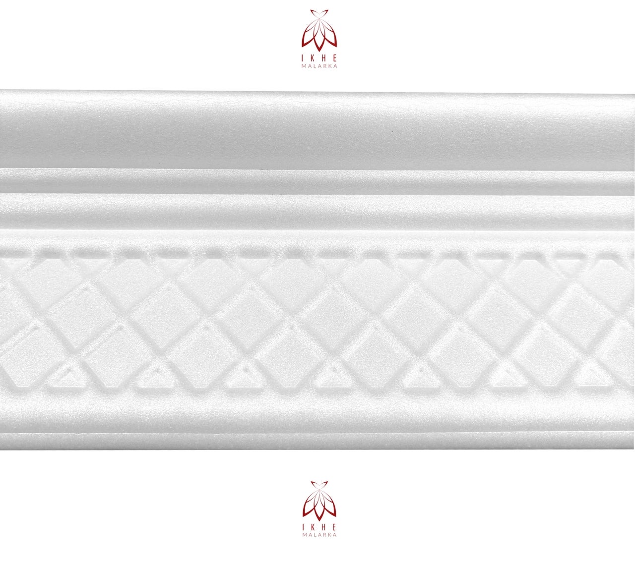 Cornisas de poliestireno XPS – molduras blancas para techo y pared – ligeras molduras decorativas de estuco 1 m (V02-08) - 2