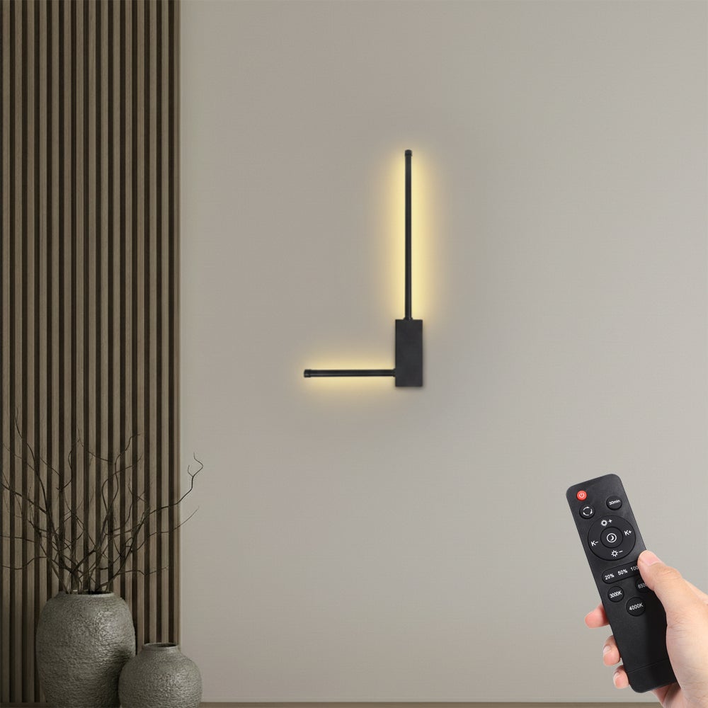 Bezprzewodowa Lampa Ścienna Wnętrz Z Pilotem I Przełącznikiem Dotykowym,akumulator 5000mAh LED Lampa Ścienna Ładowana USB 3 barwy światła, Timer