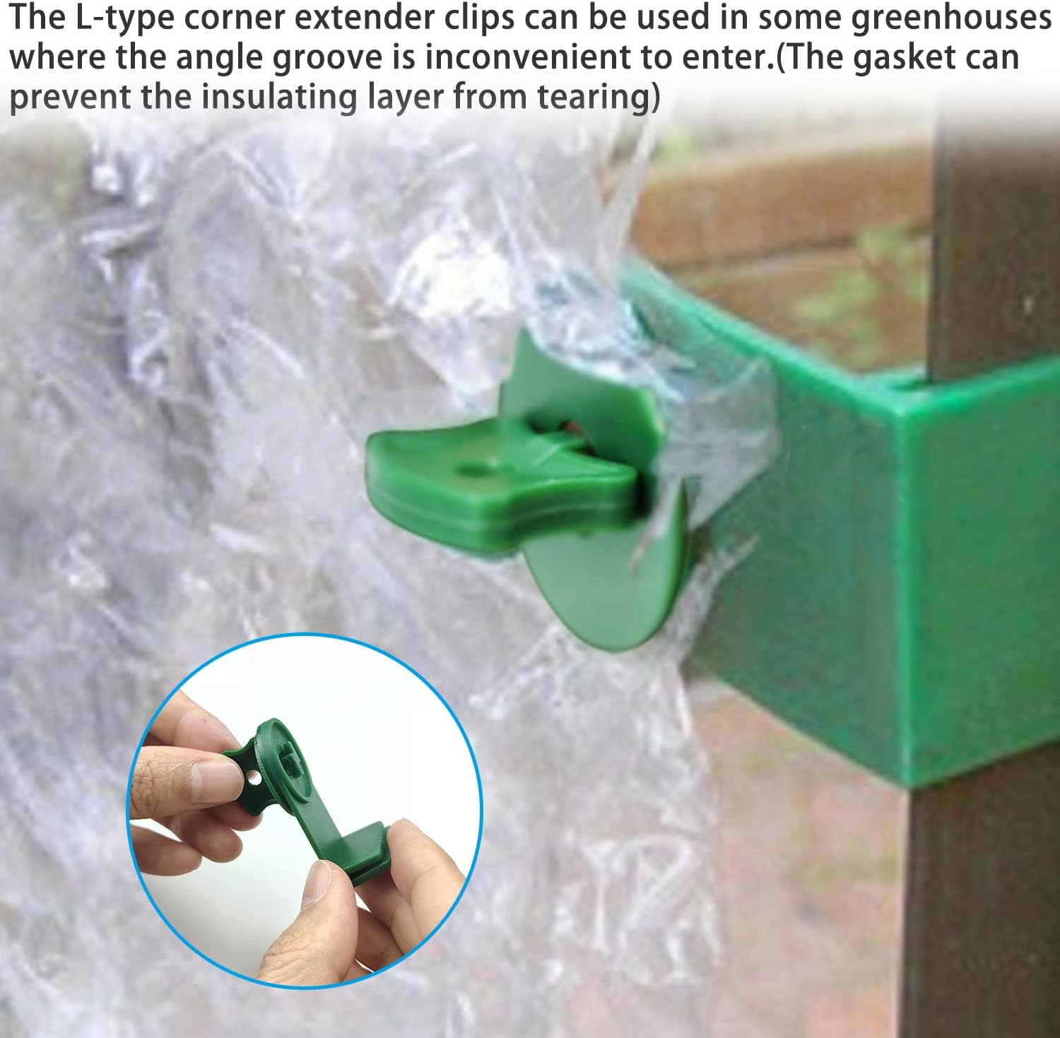 300 pezzi di elementi di fissaggio per serre, clip di supporto per piante, clip di torsione per serre, ganci per piante da serra, per pluriball - 6