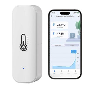 Termometro Ambiente Wifi Automazione Casa Intelligente Igrometro WiFi Besttoolifes - Termometro Interno/Esterno Con App E Allarmi Sensore Temperatura Umidità WiFi Termometro Bambini