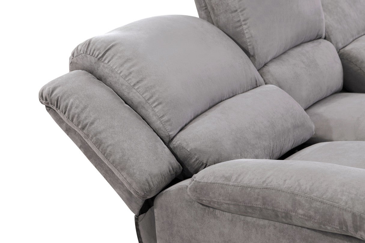 Loungitude - RELAXXO - Canapé de Relaxation électrique 3 places Microfibre LEO - 6