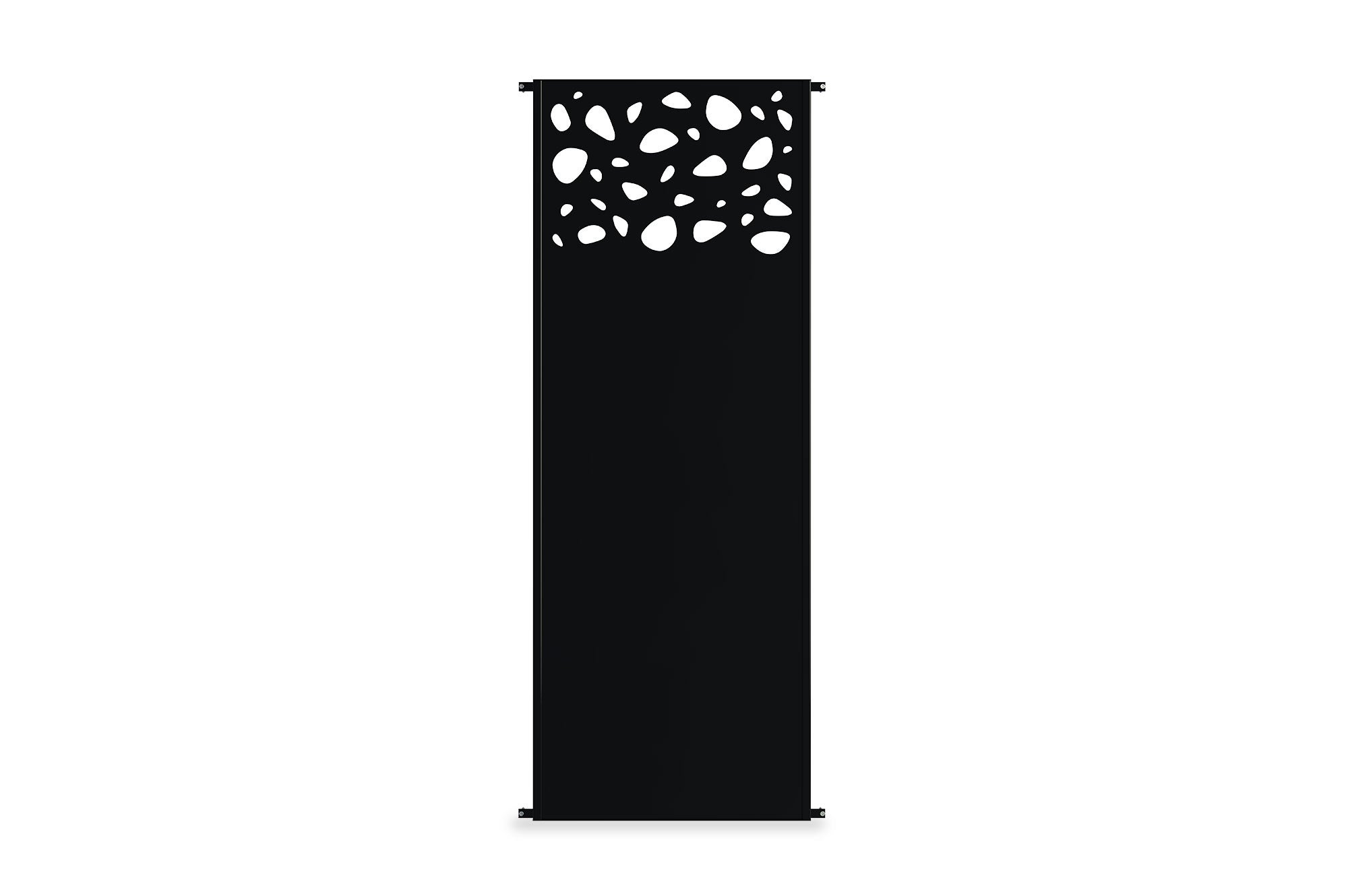 Lot de 3 panneaux décoratifs SUNNY Noir H.160cm motifs sur le haut - 5