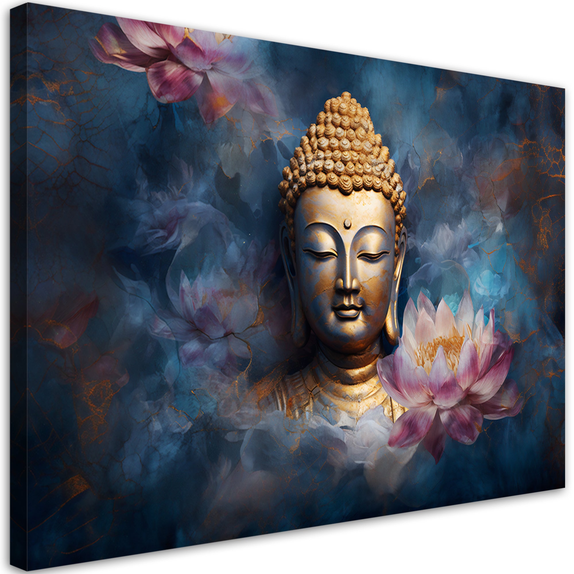 Obraz, Budda i kwiaty zen 120x80