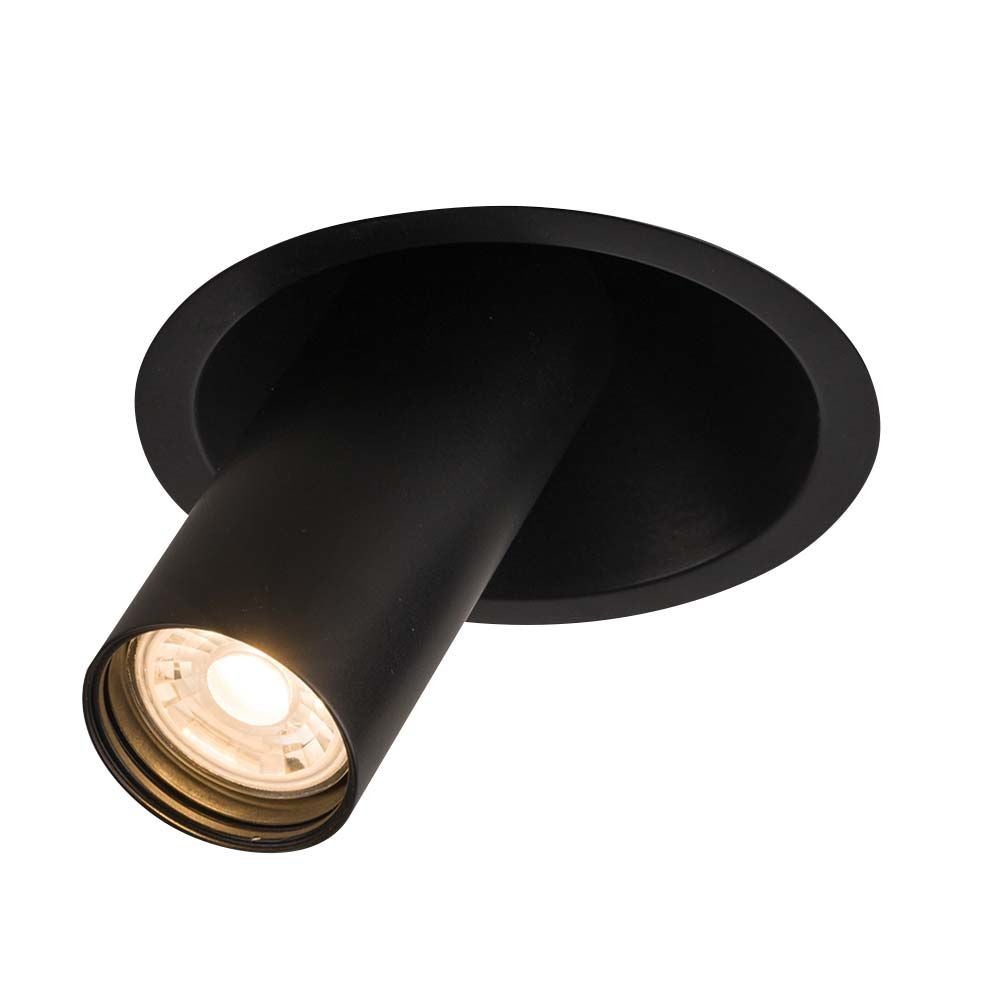 Oprawa sufitowa wpuszczana Yakumo czarna 1xGU10x10W okrągła ruchoma IP20 wym: 17 x 18,3 x 8 cm metal Shilo