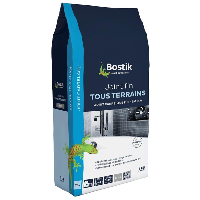 Joint pour carrelage Bostik Fine Tile Grout 5 kg Blanc CG2 1-6 mm - 3