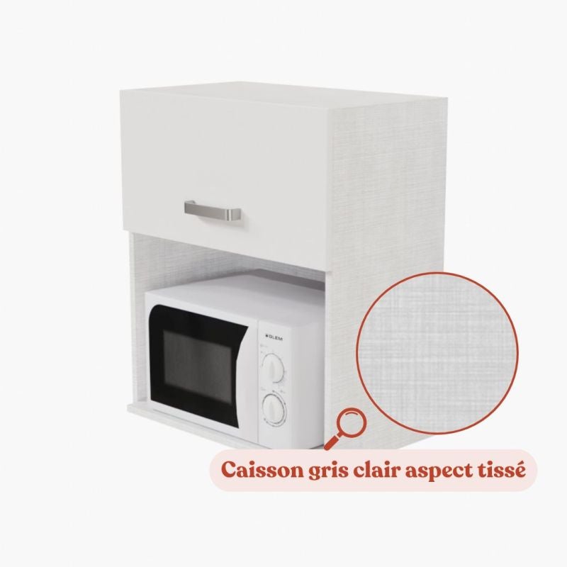 Meuble micro-ondes - 60 cm - 4