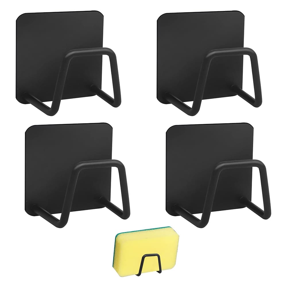 Uchwyt na gąbkę 4 sztuki - uchwyt na gąbkę do naczyń ze stali nierdzewnej - nierdzewny uchwyt na gąbkę do zlewu kuchennego