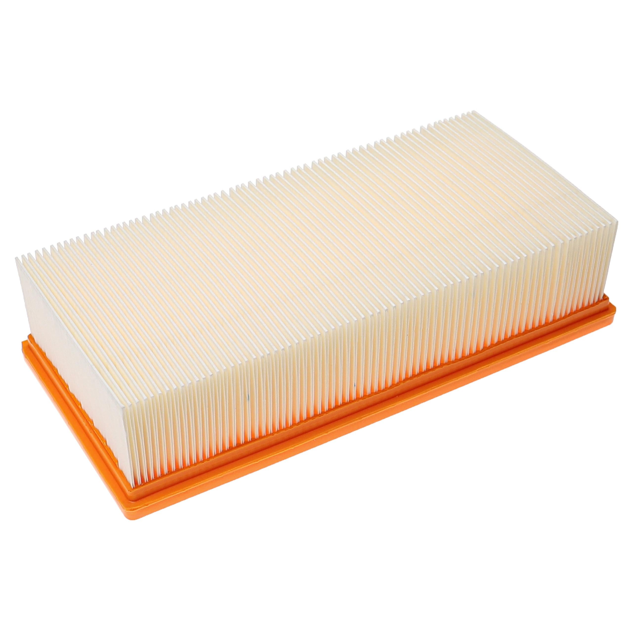 vhbw Filtre plissé plat compatible avec Kärcher NT 65/2 Eco Me aspirateur sec/humide, aspirateur industriel - Élément filtrant - 4