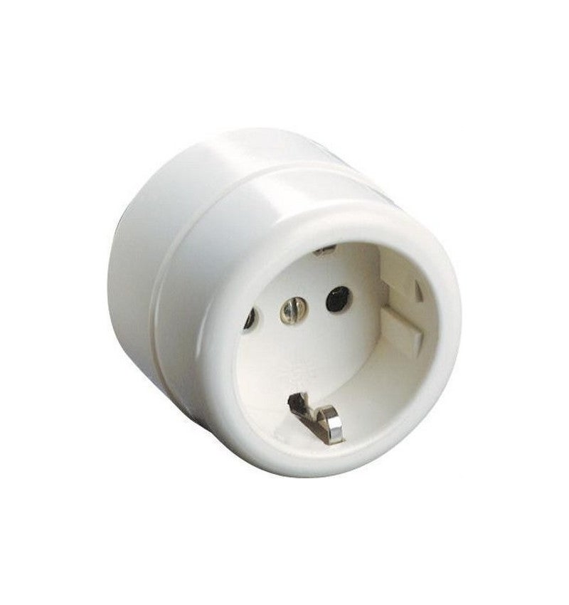 Base Movil Bipolar con Toma Lateral de 16A 250V Blanco