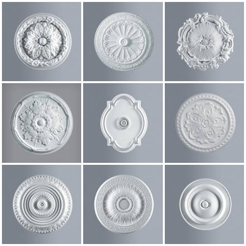 Rosone Decorativo Per Soffitto - Polistirene, Diametro 24cm, Design Elegante - Foto 7