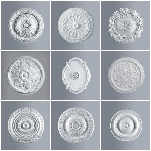 Rosone Decorativo Per Soffitto - Polistirene, Diametro 24cm, Design Elegante - Foto 7