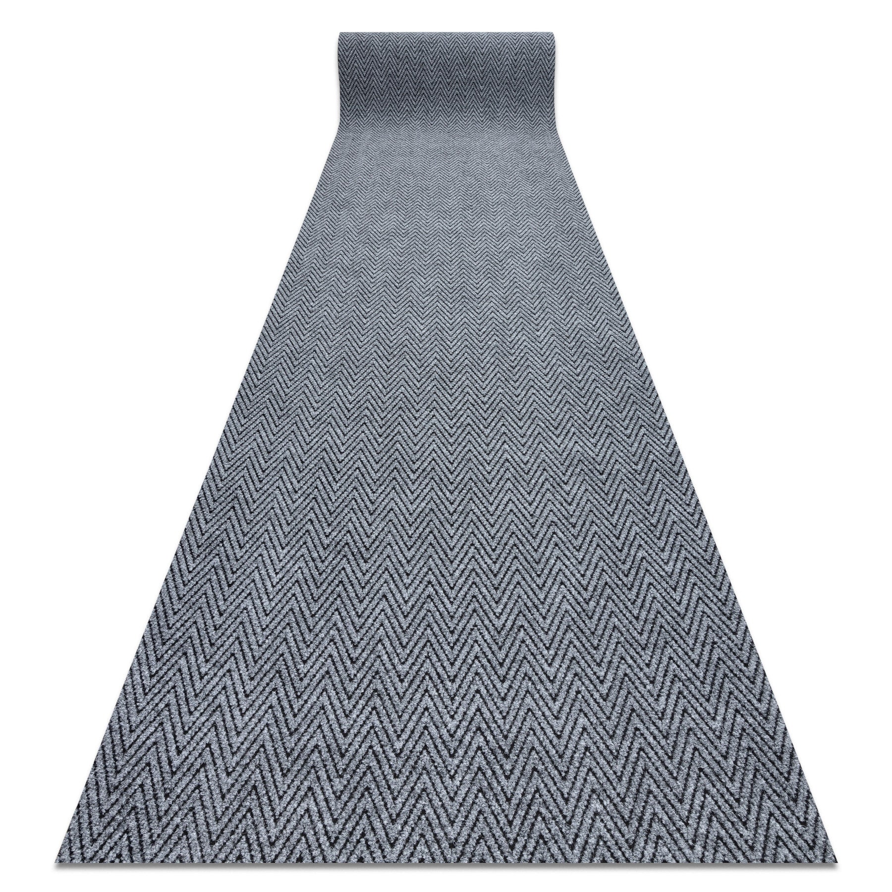 Wycieraczka antypoślizgowa 100 cm MAGNUS 2954 Zygzak zewnętrzna, wewnętrzna, na gumie - szary 100x110 cm
