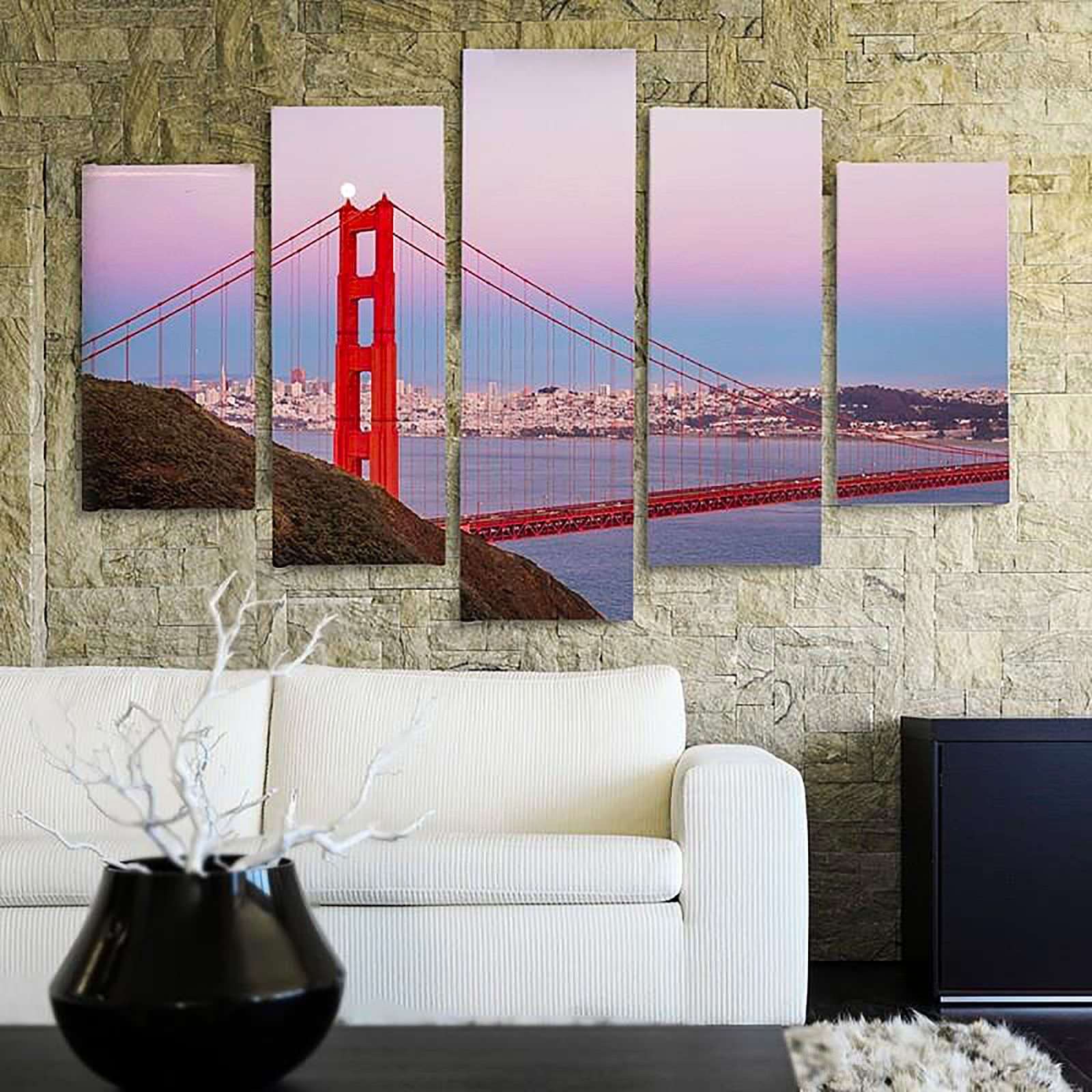 Tableau pont de porte d'or 3 - 100 x 70 cm - 4