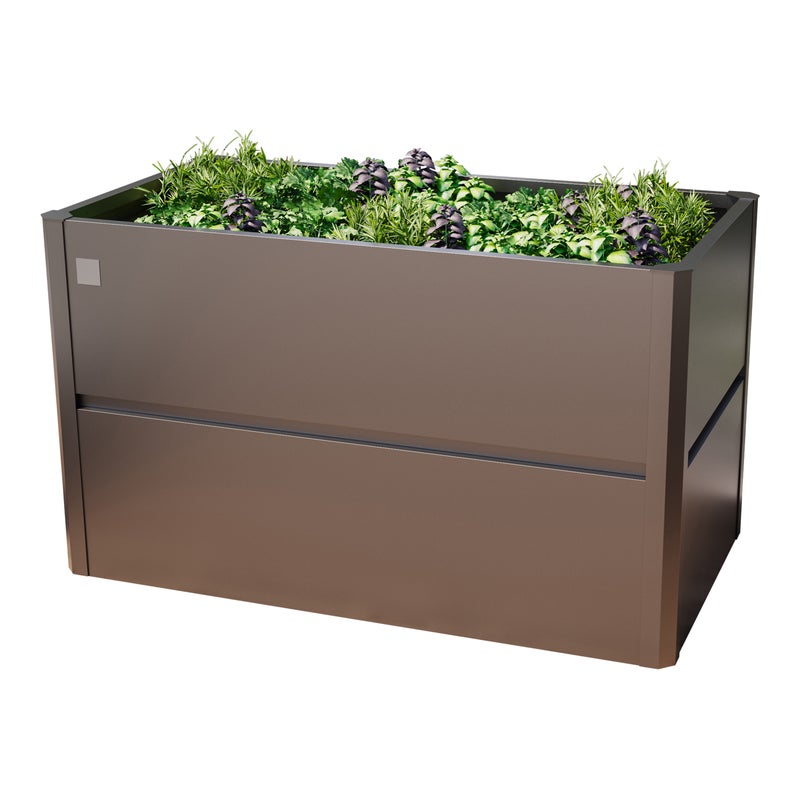 150 x 85 x 77 cm Grzadka podwyzszona, stal, Antracyt metaliczny