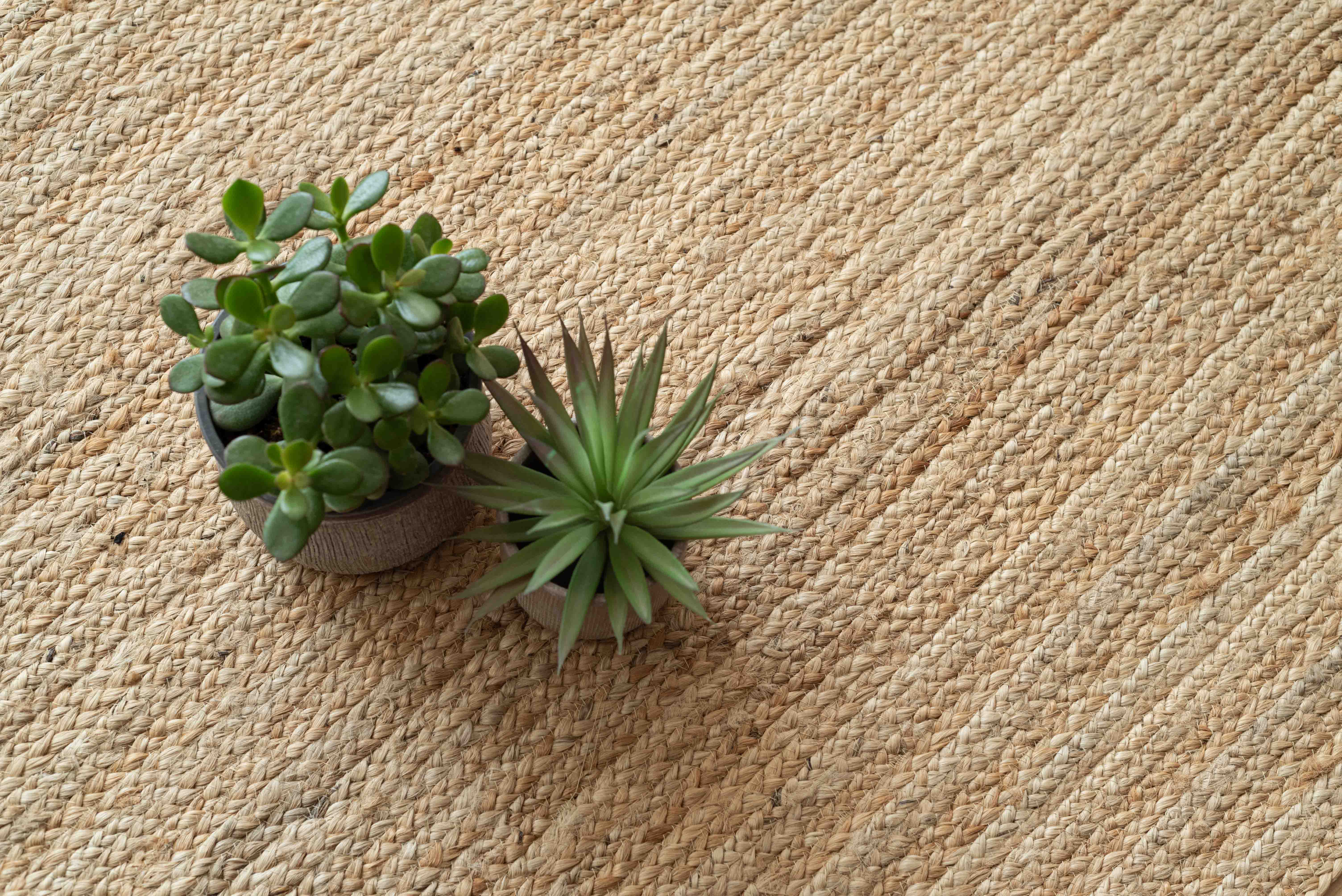 Tapete de juta Mediterrâneo 160x230 cm | Tapete retangular artesanal natural para sala e jantar - 4