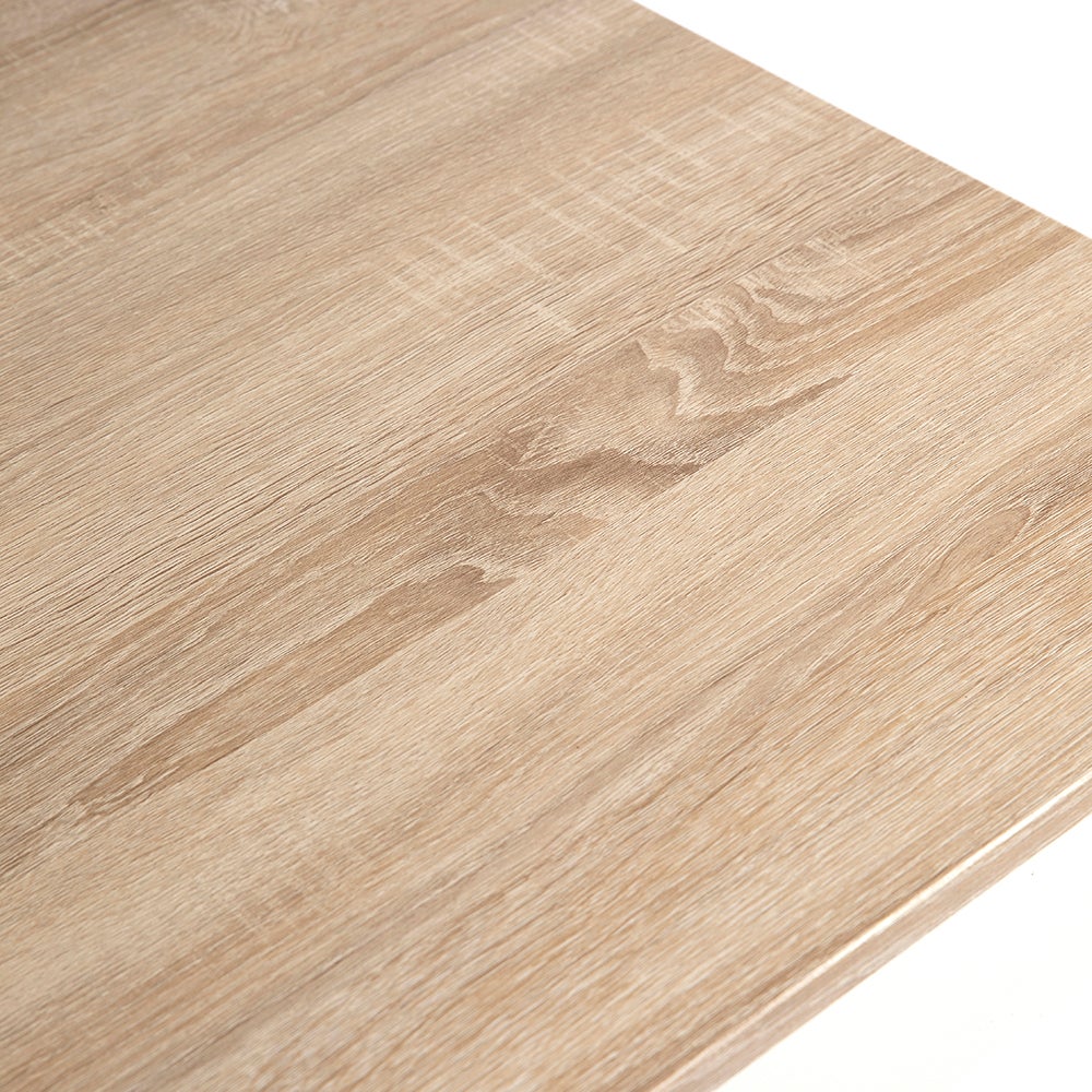 DUPI Mesa Comedor Aitana con Estructura y Tapa Superior de Madera (Taupe/Blanco, 140x80) - 4