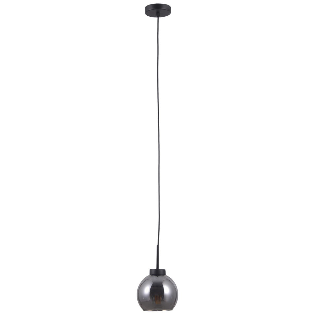 Lampa wisząca Poggi czarny mat 1xE27x40W szkło wym:120x15x15cm IP20 Italux
