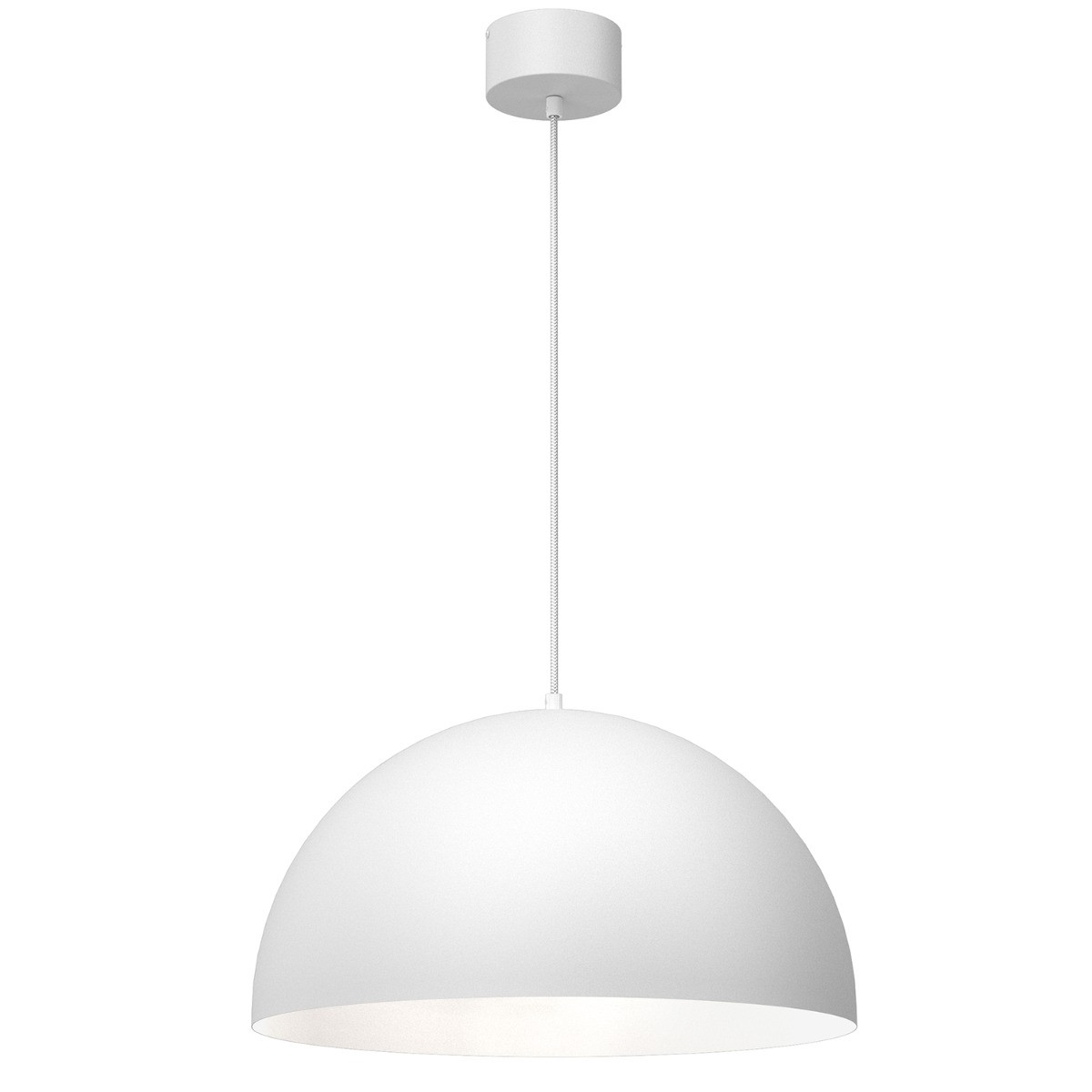 Lampa wisząca Single biały matowy 1xE27x15W minimalistyczna wym: 145 x 50 x 50 cm metal Luminex
