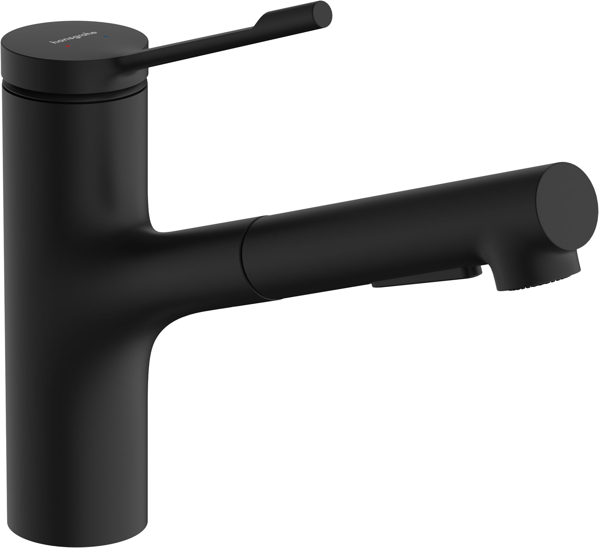 Bateria kuchenna z natryskiem HANSGROHE Stamis czarna