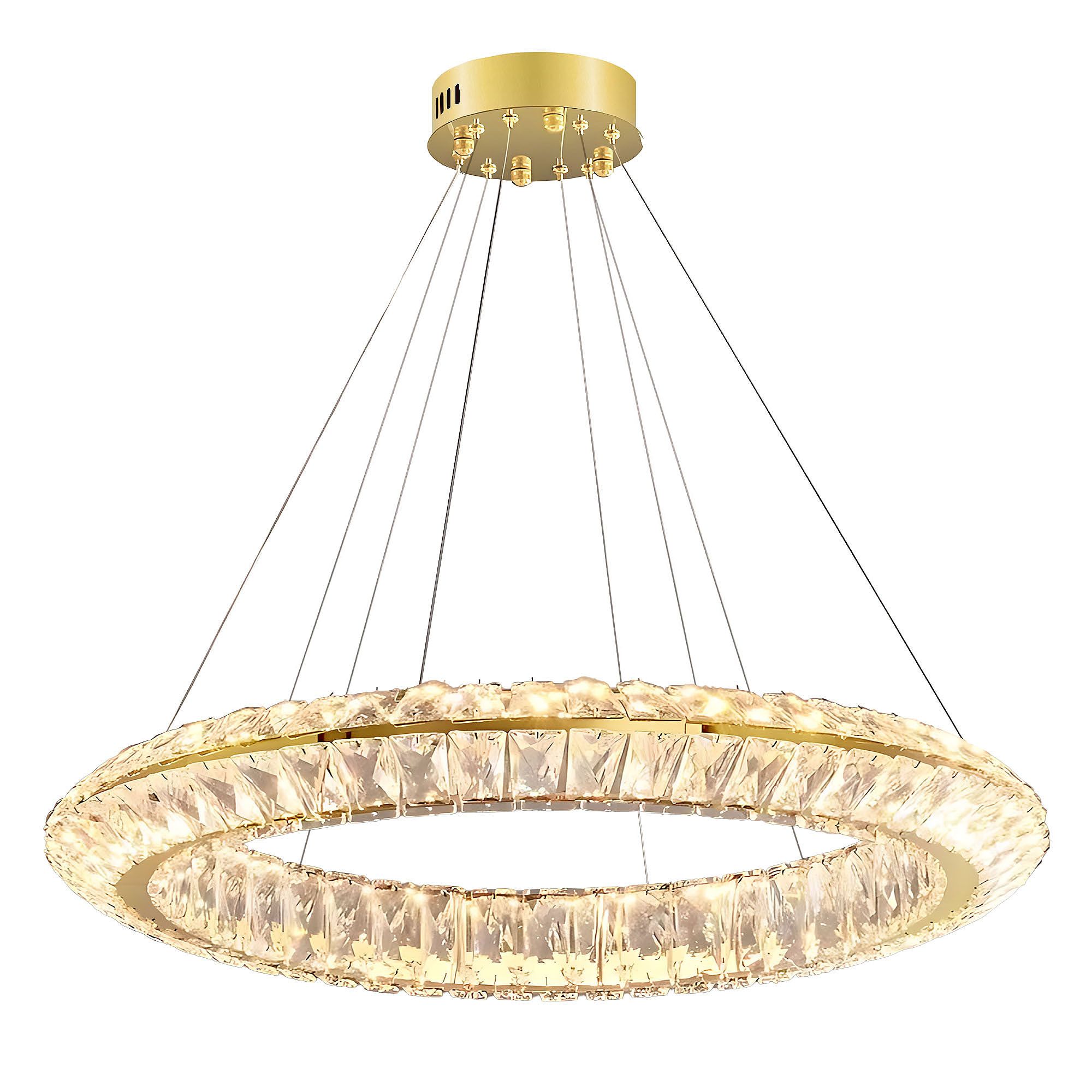 Lampa Sufitowa Wisząca Led Toolight App1769-Cp Złoty