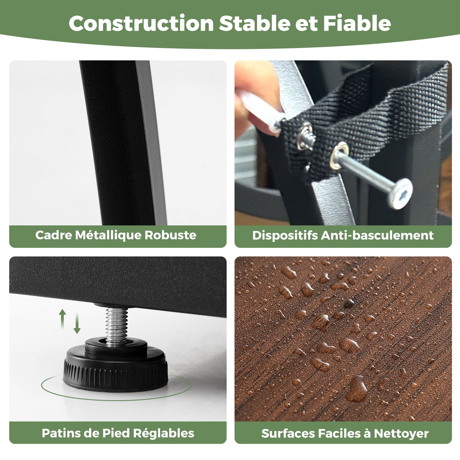 Support de Plante en Métal à 8 Niveaux, Étagère à Fleurs d'Intérieur avec Lampes à Lumières Réglables, Présentoir de Fleurs Décoratif pour Salon - 8