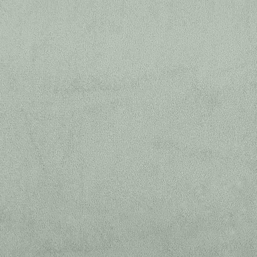 Cadre de lit sans matelas, en velours, gris clair, pour la chambre, 100 × 200 cm - 8