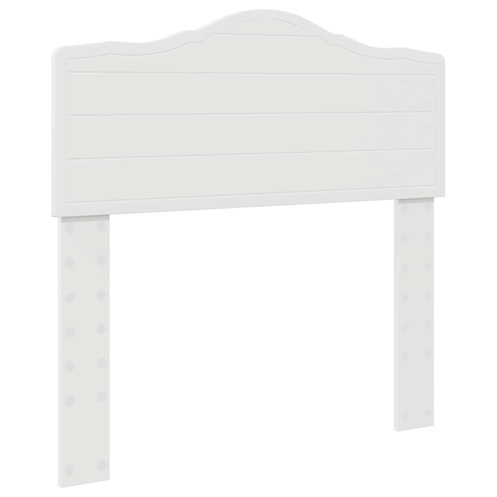 Cadre de lit blanc 75 x 190 cm pin massif - 6