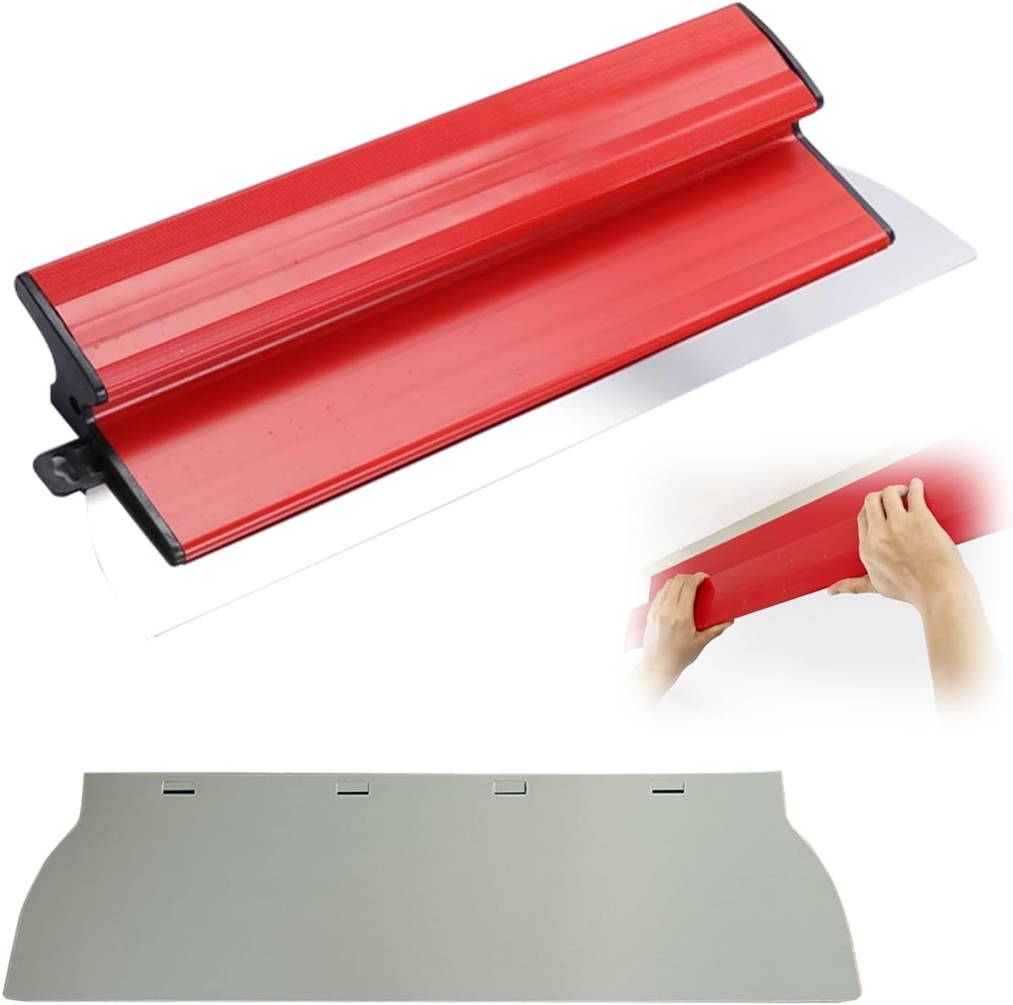 Zestaw szpachelek tynkarskich, nóż tynkarski ze stali nierdzewnej 40 cm z ostrzem, narzędzia do suchej zabudowy, nóż tynkarski do tynkowania sufitów