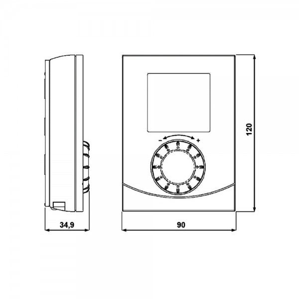 Siemens - Thermostat d'ambiance (émetteur) - RDH100 - 2