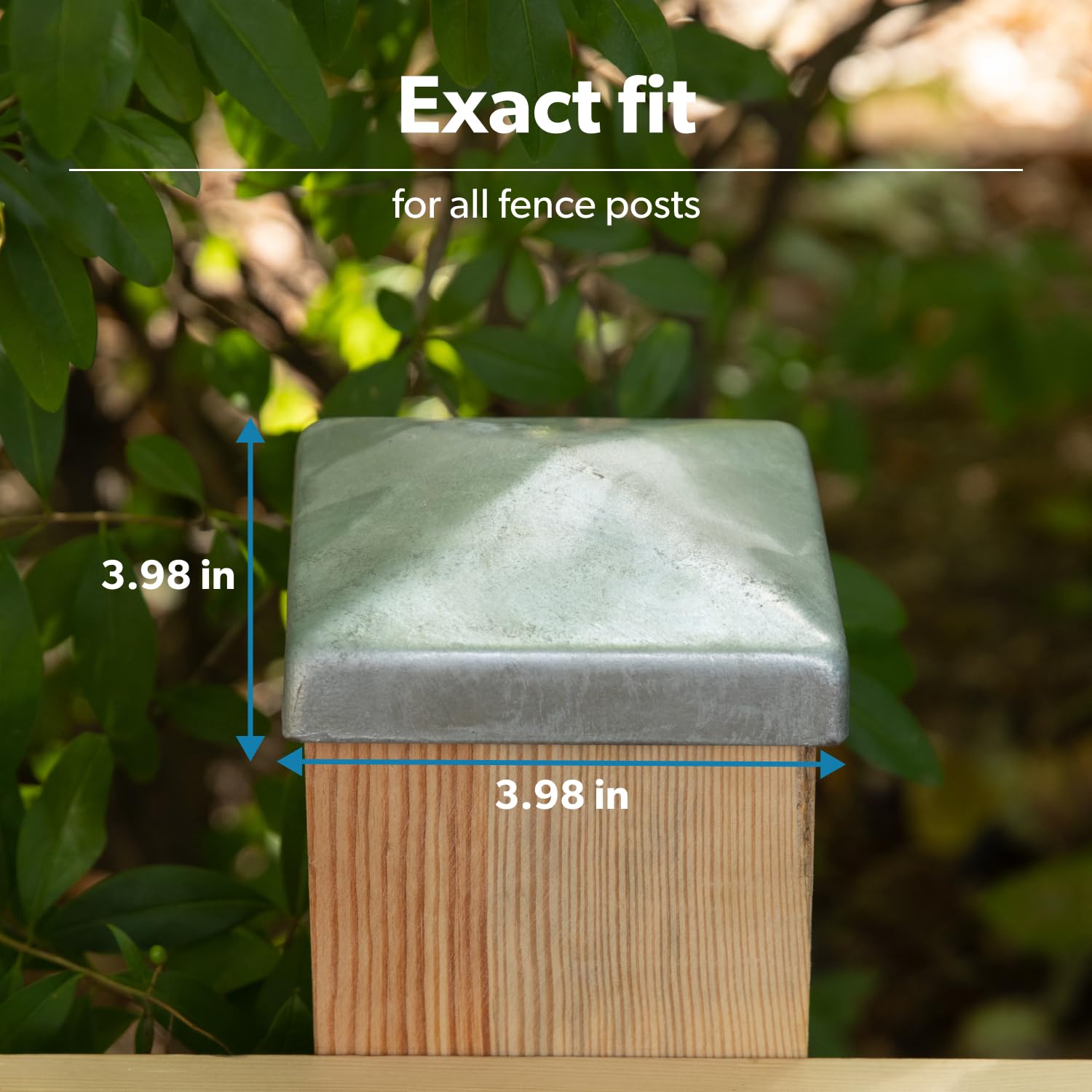 Lot De 10 Capuchons De Poteau Pyramide En Acier Galvanisé 71 X 71