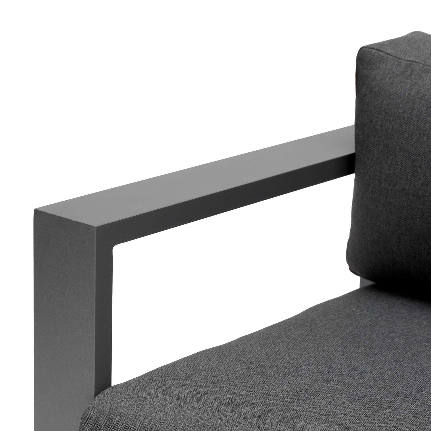 Canapé de jardin en aluminium Allure - 3 places - Graphite - 5