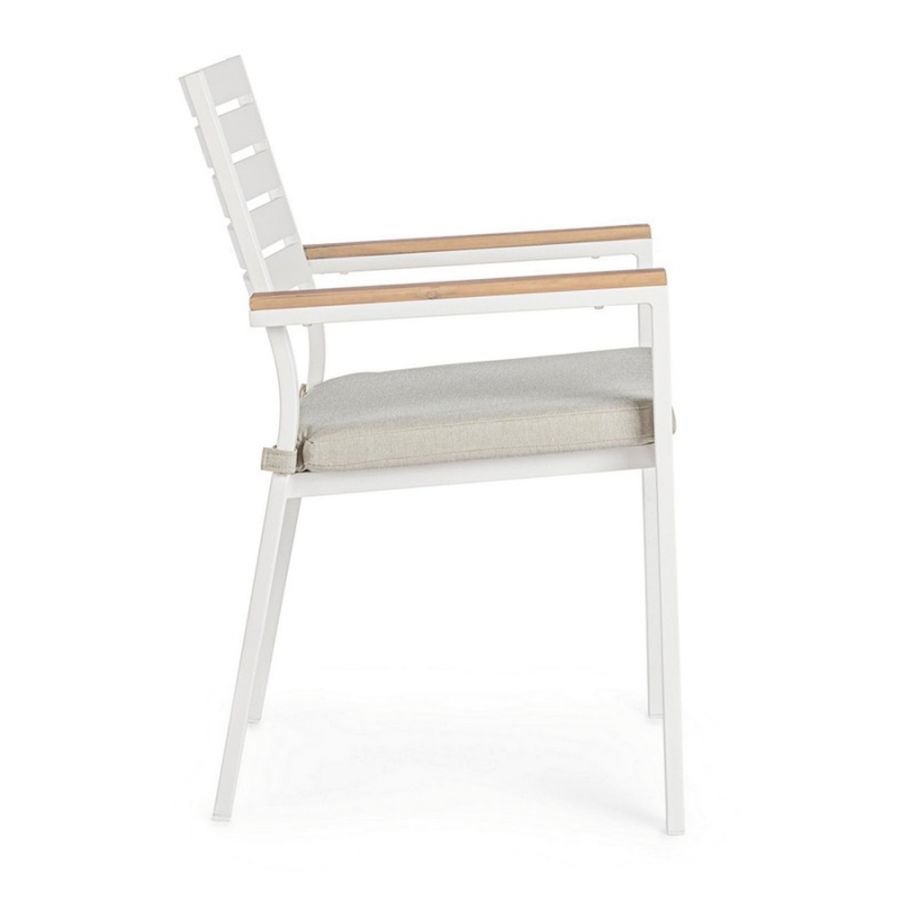 Fauteuil de jardin BELMAR - Blanc - 4