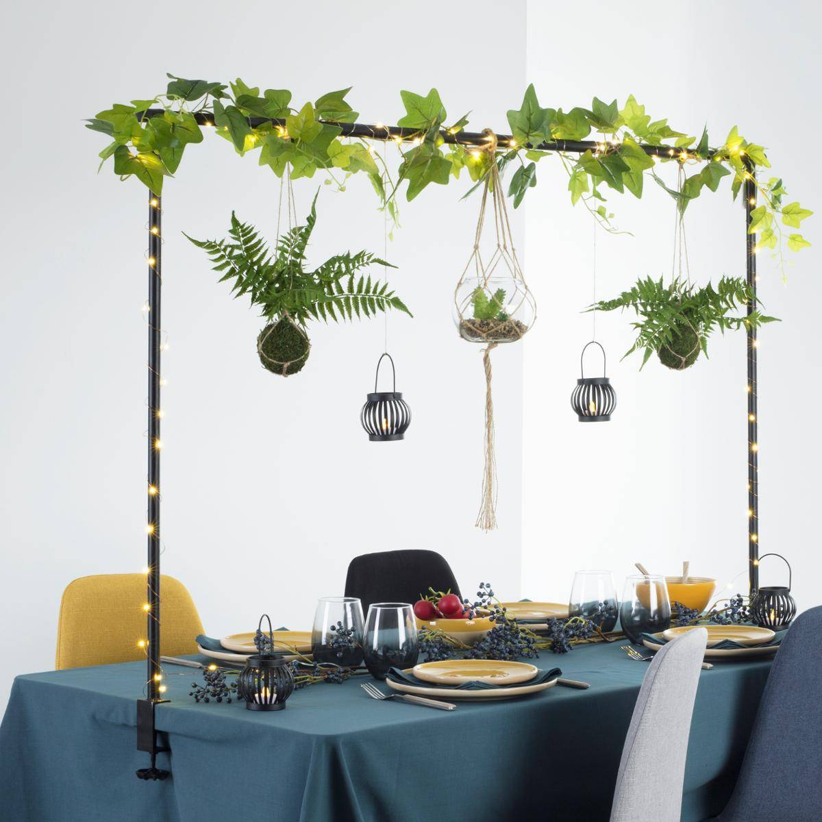 Barre décorative de table noir L200cm - Atmosphera Créateur d'intérieur - 4