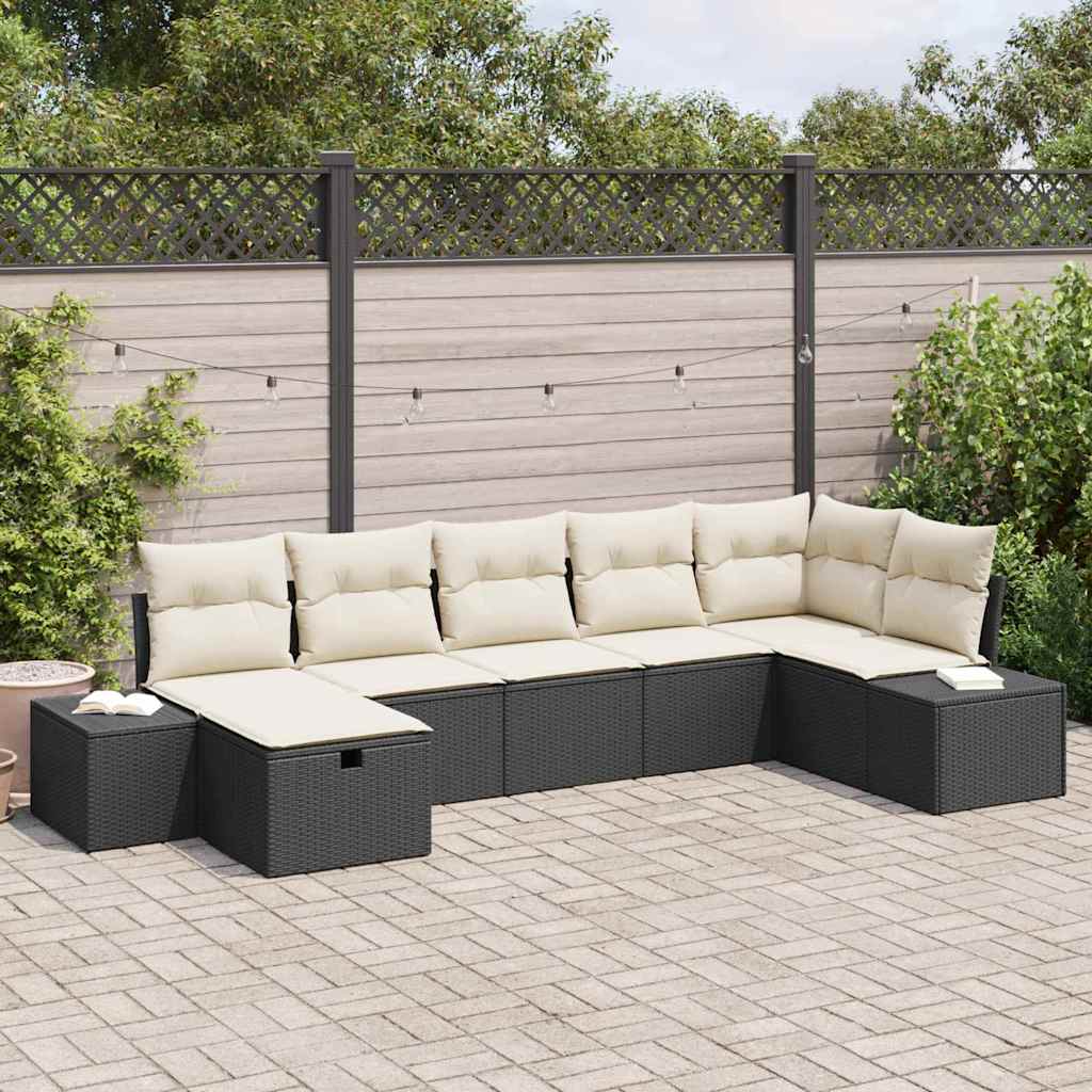Zestaw Sof z poduszką 8 pcs polirattan vidaXL