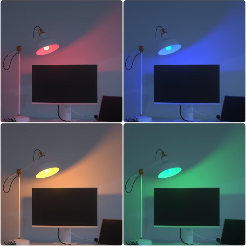 E14 Ampoule LED colorée, 3W Ampoule rouge, verte, bleue, blanc chaud, adaptée à AC220-240v, Halloween/Christmas/Festival, Bar/Party Color Ampoule - 2