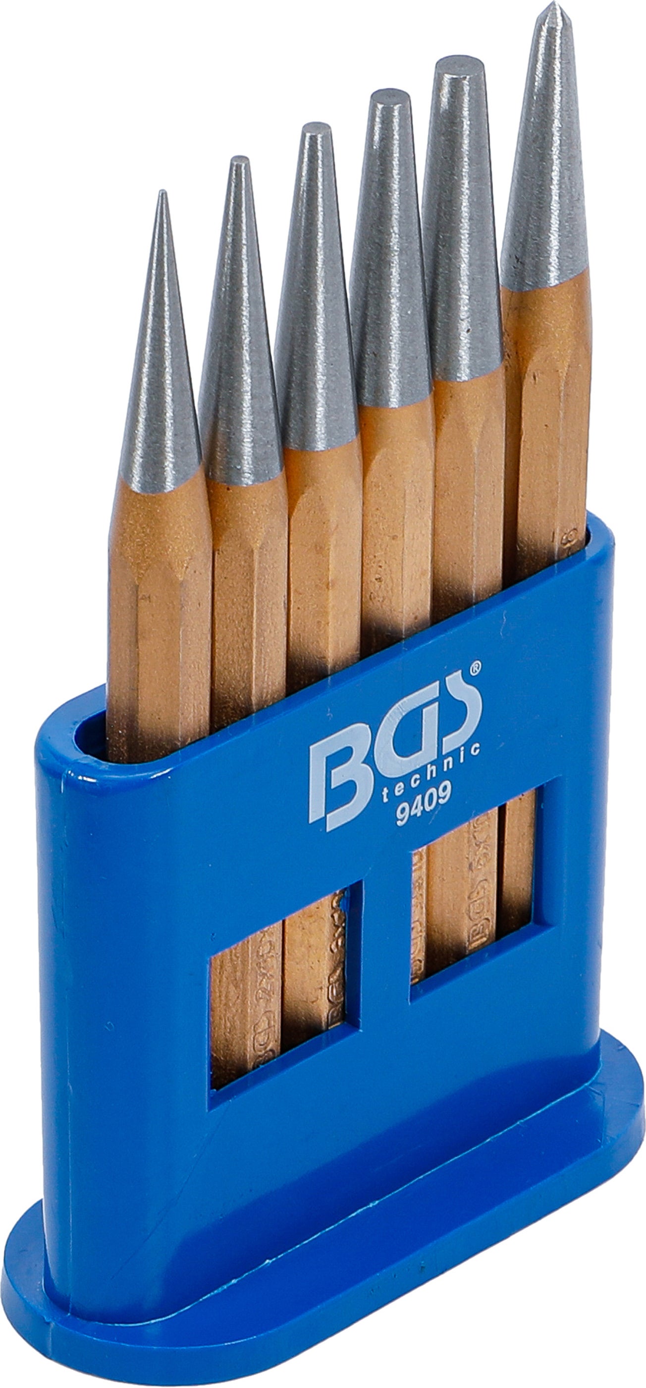 Zestaw wybijaków / punktaków BGS 120 mm 1 - 5 mm 6 szt. - 9409