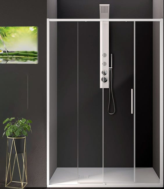Bernkot Nicchia per doccia in acciaio inox, 61 x 30,5 cm, bianca, senza bisogno di piastrelle, mensola da parete a doppio incasso per bagno installazione a incasso Bernkot Nicchia per doccia in acciaio inox, 61 x 30,5 cm, bianca, senza bisogno di piastrelle, mensola da parete a doppio incasso per bagno installazione a incasso