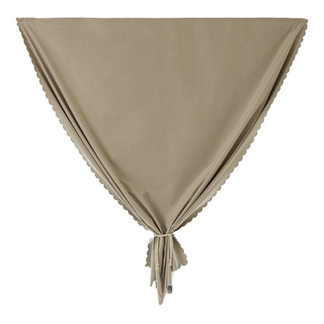 Rideau occultant Velcro, sans installation ni perçage, isolation thermique pour chambre à coucher, marron, 1 pièce (150 x 150 cm)