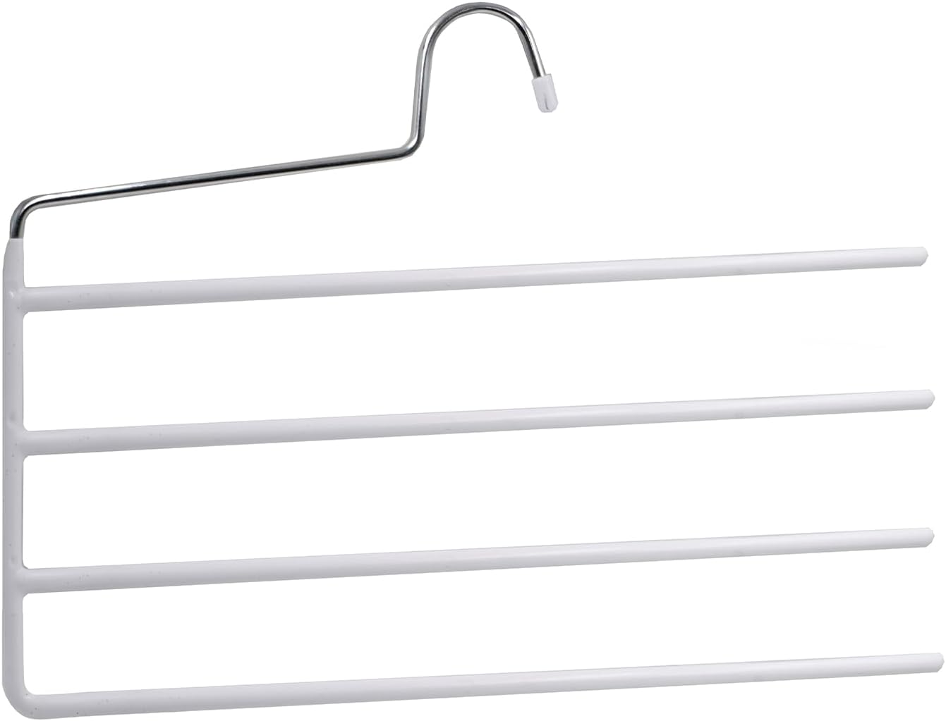 COM-FORT HOUSE - Grucce in Metallo per Pantaloni - Confezione da 4 Unità - Grucce Bianche - con 4 Livelli per Appendere | Leroy Merlin