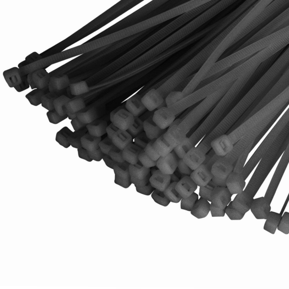Collier rapide noir lot de 100 colliers 200 x 4,6 mm - 7