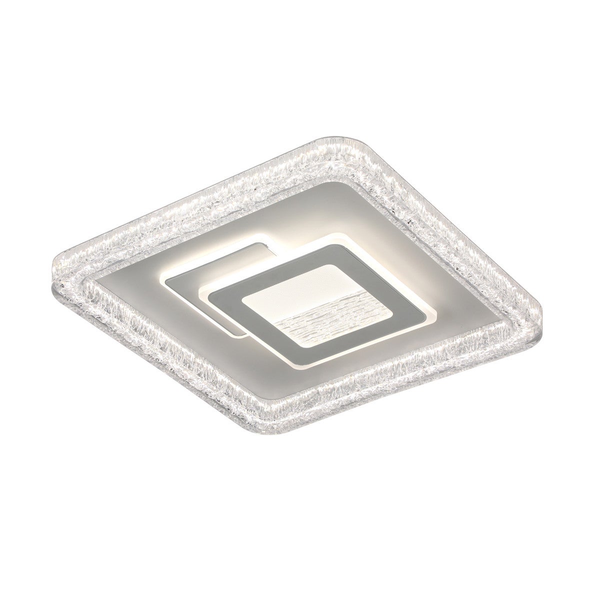 Plafon z pilotem kwadratowy TEMPIO LED 55W Odcienie bieli 6875lm biały wym: 7 x 50 x 50 cm IP20 Italux