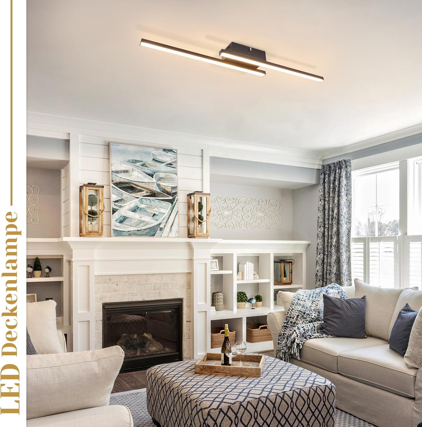 NETTLIFE Nowoczesna biała lampa sufitowa LED 12W 3000K - 6